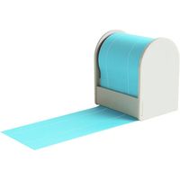 プリントインフォームジャパン ロルフアルファ ミシン目入り ブルー [ディスペンサー：グレー] 1180-2061-005 1セット（3個）（直送品）