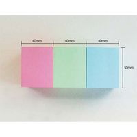 プリントインフォームジャパン info notes パステル 40x50mm カラーミックス3色 5653-98 1セット(1パック(12冊)×3)