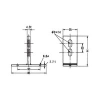 アカギ 溶接T足 A10369 170H A10369-0288 1セット(10個)（直送品）