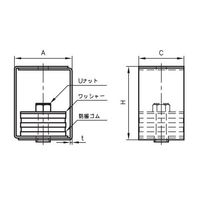 アカギ 防振吊Aタイプ A10299 AD660 A10299-0031 1個（直送品）