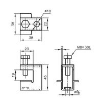 アカギ ステンエイムS型 A10262 W3/8 A10262-0012 1セット(3個)（直送品）
