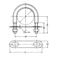 アカギ デップSUUボルト A10606 SU100 A10606-0104 1セット(6個)（直送品）