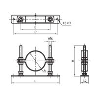 アカギ セットフロアーナット付プレート(SGP・VP) A13576 100AX120H A13576-0056 1セット(6個)（直送品）
