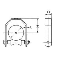 アカギ 角型ローラー A10588 100A A10588-0087 1セット(3個)（直送品）