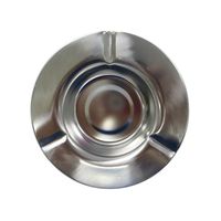 アークランズ ステンレス 灰皿 13cm 0764 1セット(12枚)（直送品）