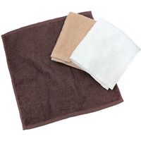 ヒオリエ 日本製 ハンドタオル 業務用 おしぼりタオル 10枚 オフホワイト 白 約35×34cm 120匁 泉州タオル 無地 速乾 薄手（直送品）