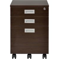 【車上渡し】アール・エフ・ヤマカワ ノルム 3段ワゴンロー 幅420×奥行500×高さ605mm ダーク RFCA-3LDB 1台（直送品）