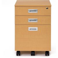 【車上渡し】アール・エフ・ヤマカワ ノルム 3段ワゴンロー 幅420×奥行500×高さ605mm ナチュラル RFCA-3LNA 1台（直送品）