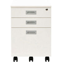 【車上渡し】アール・エフ・ヤマカワ ノルム 3段ワゴンロー 幅420×奥行500×高さ605mm ホワイト RFCA-3LWH 1台（直送品）