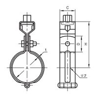 アカギ ステン吊タン付 A10199 W3/8ー15A A10199-0017 1セット(10個)（直送品）
