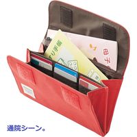 リヒトラブ SMART FIT DAYS アコーディオンポーチ(L) ベージュ A7702-16 1個