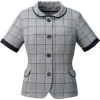 フォーク nuovo オーバーブラウス ネイビー 15号 FB71350-7（直送品）