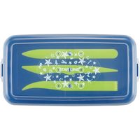 クツワ 学校ねんどケースネイビー ST108NB 1個