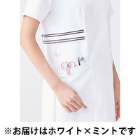 ジェラート ピケ&クラシコ 白衣 （レディス） ラインカラートップス 601 ホワイト×ミント S 1枚（直送品）