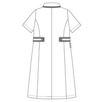 クラシコ ラインカラーワンピース ホワイト×ネイビー M 603 1枚