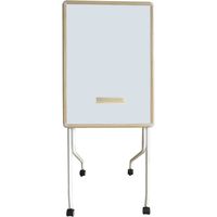 ハピラ RuGaTe(ルガテ) スタッキングホワイトボード 木目枠 幅646×奥行500×高さ1500mm ナチュラル 1台（直送品）