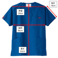 フォーク スクラブ クラシックブルー SS 7000SC-27 1枚　スクラブ