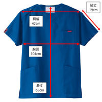 フォーク スクラブ クラシックブルー S 7000SC-27 1枚　スクラブ