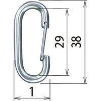 【建築金物】ハイロジック レクト30・40兼用 ショートスナップ S-71 1個（直送品）