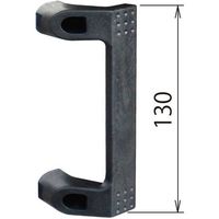 【建築金物】ハイロジック 仕切レール センターポール用ハンドル MR-24 1個（直送品）