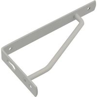 【建築金物】ハイロジック カラースレンダー棚受 120×60mm ホワイト 98152 1個（直送品）