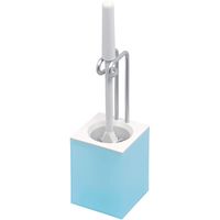 オーエ トイレブラシ アルモア トイレケースブラシ付 ミストブルー 80575 4個（直送品）