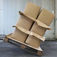 小林 防滑紙 茶 800mm×5m コアレス 08097000 1セット(6本)（直送品）