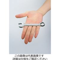 エスコ 19mm 片目片口スパナ(ショートサイズ) EA684AS-19 1セット(15丁)（直送品）