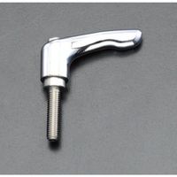 エスコ M6 x30mm 雄ねじクランプレバー(ステンレスネジ/クローム) EA948CD-115 1セット(3個)（直送品）