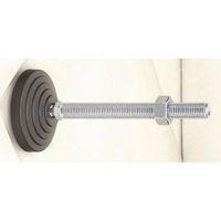 エスコ φ80mm/M16x148mm アジャスターベース(首振り) EA949HA-411 1セット(4個)（直送品）