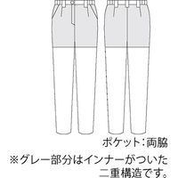 住商モンブラン パンツ レディス ライトピンク 両脇ゴム73-1182_L（直送品）