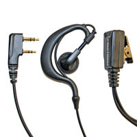 FRC エフ・アール・シー トランシーバー用イヤホンマイク FPG-23K ケンウッド対応 耳掛け式 クリップ型マイク