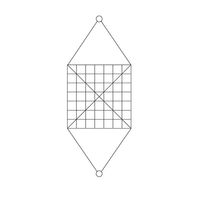 【運送・荷役・建設資材】コンドーテック（KONDOTEC） ワイヤモッコ 網目:120mm 2700×2700mm 1枚（直送品）