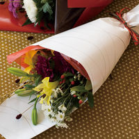 ヘッズ ウェーブ包装紙/グレーー1（50枚入）