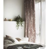 スミノエ DISNEY ディズニーホーム 遮光カーテン アリス スウィートフラワー M1142 1000×1780mm ピンク 1枚（直送品）