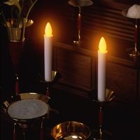 旭電機化成 安心のろうそく(中)2本入 ARO4201 1個