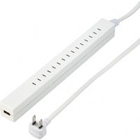 差し込みフリータップUSB付ホワイト1.5m H75015WHUSB2 ヤザワコーポレーション（直送品）