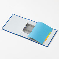 ライオン事務器 パイプ式F両開き環境No.7105RKブルー 11380 1冊