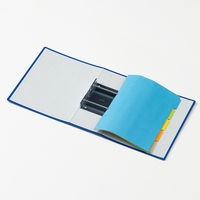 ライオン事務器 パイプ式ファイル環境No.7103K ブルー 10817 1冊