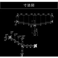【車上渡し】Bauhutte （バウヒュッテ） ロングモニターアーム デュアル ブラック BMA-200N-BK 1台（直送品）