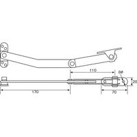 清水 ステンレス アームストッパー（直送品）