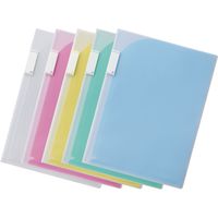 リヒトラブ 2ポケットホルダー A4 青 F-3410-8 1セット(10枚)