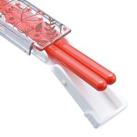 小森樹脂 箸・箸箱セット(S)(Leaves&Flowers) オレンジ 4972242796125 1セット(10個)（直送品）
