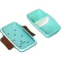 小森樹脂 弁当箱 ドームランチボックス500(ルクール) ブルー 658768 1セット(3個)（直送品）