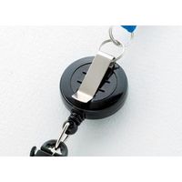 ソニック ＮＦー４１８ーD　リール式　吊下げひも名札　２枚収納　黒 NF-418-D 1セット（2組）