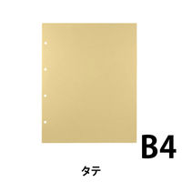 キングジム デラックス透明ポケット B4タテ型 10枚入 4穴 台紙色クリーム 104D 1冊