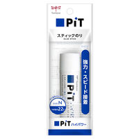 トンボ鉛筆 スティックのり ピットハイパワーN(中) 1個パック HSB-120 1セット(5本)
