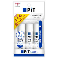 トンボ鉛筆 スティックのり ピットハイパワーS(小) 3個パック HCA-313 1セット(5個)