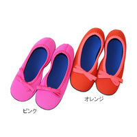 ヘルメット潜水 クロッツ ルームシューズ リボン付き オレンジ XS HC-009 1足 61-9951-66（直送品）