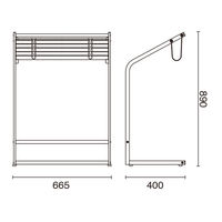 ハヤノ産業 新聞掛 NR-1 1個 63-2769-13（直送品）